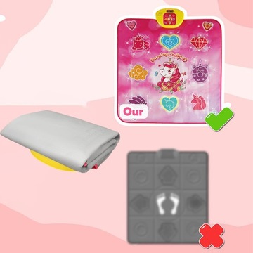 БОЛЬШОЙ ТАНЦЕВАЛЬНЫЙ КОВРИК ДЛЯ ДЕТЕЙ МУЗЫКАЛЬНЫЙ ТАНЦЕВАЛЬНЫЙ С 5 РЕЖИМАМИ ИГРЫ 3 УРОВНЯ