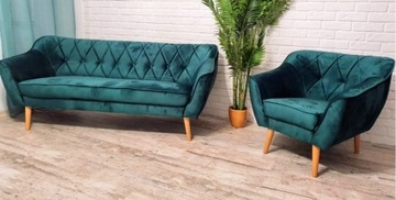 ZESTAW SKANDYNAWSKI 3+1 SOFA +FOTEL NOWOŚĆ KOLORY