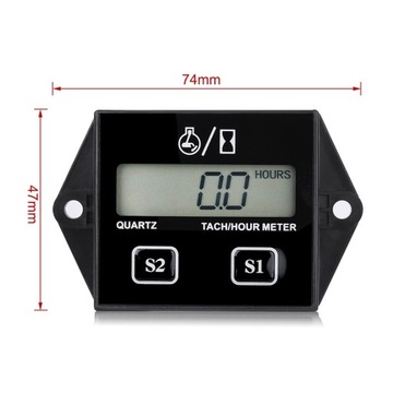 ЦИФРОВОЙ ЧАСОВОЙ ТАХОМЕТР ДЛЯ МОТОЦИКЛОВ LCD