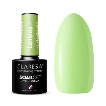 CLARESA lakier hybrydowy LOLLIPOP 8 UV/LED 5g
