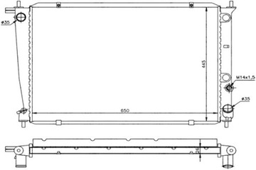 CHLADIČ HYUNDAI H-1 2.5TD 97-