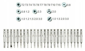 НАБОР ТОЧНЫХ ОТВЕРТОК TORX 25в1