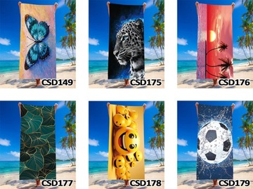 БОЛЬШОЕ ПЛЯЖНОЕ ПОЛОТЕНЦЕ 100x180см XXL ЛЕТО