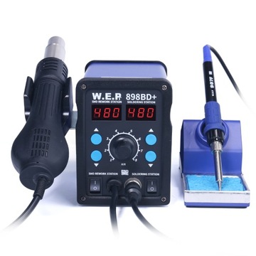 ПАЯЛЬНАЯ СТАНЦИЯ HOTAIR WEP 898BD+ FLUX 223 НАКОНЕЧНИКА