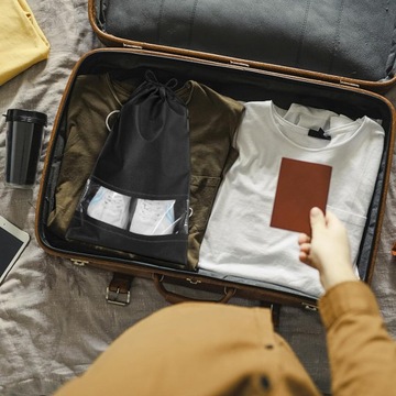 10x WOREK DO PRZECHOWYWANIA BUTÓW WORKI POKROWIEC PODRÓŻNY ŚCIĄGACZ ZESTAWz