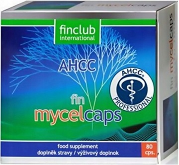 FIN MYCELCAPS AHCC Shiitake 80 kapsułek FINCLUB na odporność
