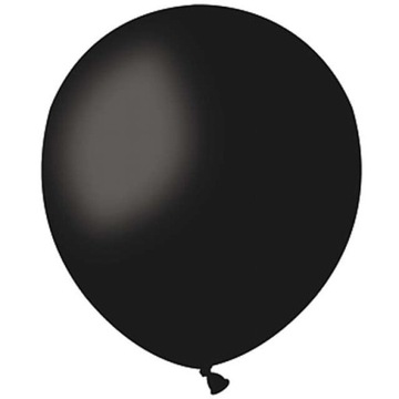 Balony lateksowe A50 pastel 5cali - czarne 10 szt.