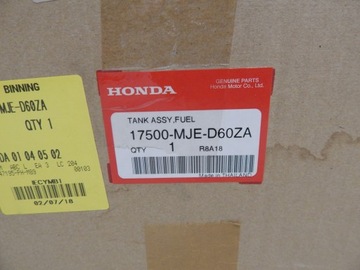 HONDA CB 650F 2013 - 2018 r. 650 CB650F ZBIORNIK PALIWA BAK