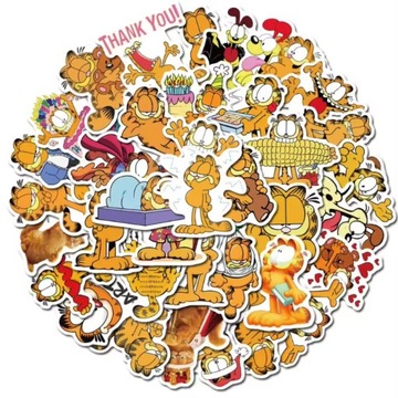 НАКЛЕЙКИ Garfield MIX 50 шт.