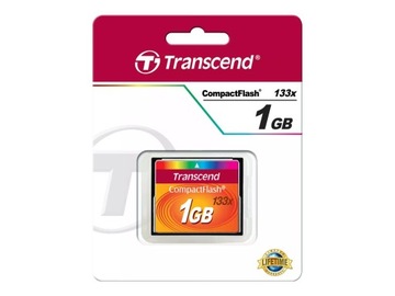 TRANSCEND TS1GCF133 Компактная флэш-карта Transcend 1 ГБ, высокоскоростная 133x