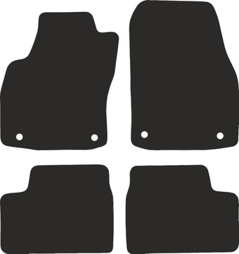 Dywaniki samochodowe premium do: Opel Astra H sedan, hatchback, kombi, Twin
