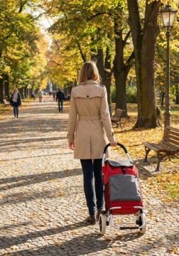 Складная тележка для покупок, водонепроницаемая сумка для покупок, бесшумные, большие колеса.