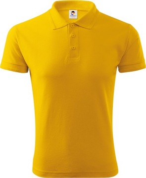 Koszulka POLO męska kierowcy PREMIUM żółta
