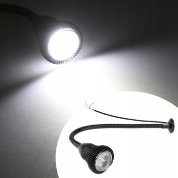 Светодиодная лампа для чтения на гибкой шее мощностью 3 Вт