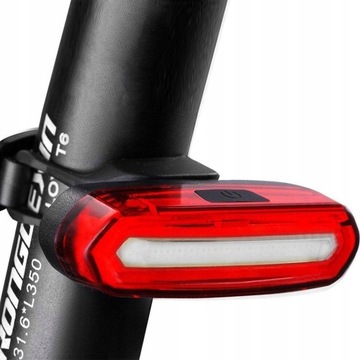 LAMPKA ROWEROWA NA TYŁ LED USB ŚWIATŁO OŚWIETLENIE
