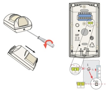 ISC-BDL2-WP12GE CZUJKA CZUJNIK DETEKTOR RUCHU DUALNY PIR MW PET BOSCH