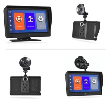 NHOPEEW 2 камеры, навигация, 7-дюймовый IPS HD-сенсорный экран