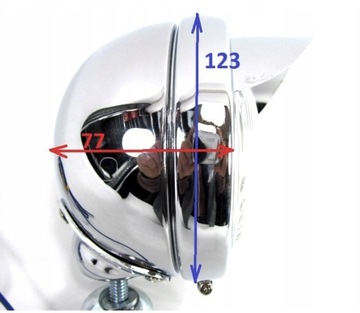 ХРОМИРОВАННАЯ СВЕТОВАЯ ЛАМПА 4,5 ДЮЙМА С ЦАПКОМ