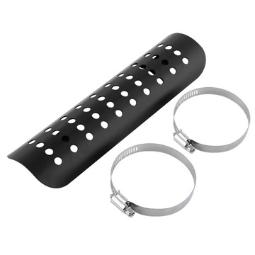 OSŁONA RURY WYDECHOWEJ CZARNA 22,8CM