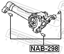 FEBEST NAB-298 LOŽISKO MECHANIZMUS DIFERENCIÁL