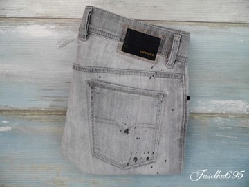 DIESEL SLEENKER SLIM RURKI SPODNIE JEANS 32/32 p86