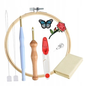 7 /zestaw Punch Needle zestawy do haftowania, Home