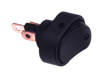 Włącznik czarny z LED 12V/20A żółta LED