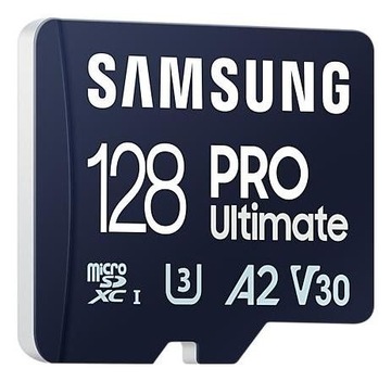 Samsung Ultimate microSDXC 128 ГБ UHS-I U3 [запись 130 МБ/с, чтение 200 МБ/с]