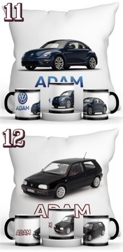 VOLKSWAGEN MAGIC КРУЖКА + ПОДУШКА + НАБОР ИМЕНИ