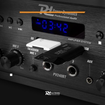 4-зонный усилитель PD 400W BT USB SD FM PILOT