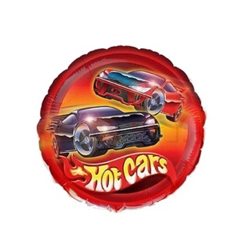 Balon foliowy Hot Cars okrągły