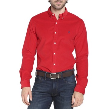 Koszula męska Ralph Lauren CUSTOM FIT BD PPOC SPT PARK AVENUE RED