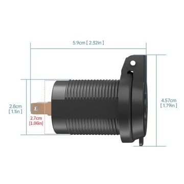 Разъем для зарядного устройства USB PD type C QC 3.0 12 В/24 В