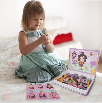 МАГНИТНАЯ КНИГА-ПАЗЛ «ОДЕВАЕМ ДЕВУШКУ ОДЕЖДУ» 57 ЕЩЕ