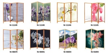 ДЕКОРАТИВНАЯ ширма ДЛЯ ДОМАШНЕЙ ГОСТИНОЙ ЦВЕТЫ 150 х 170 см