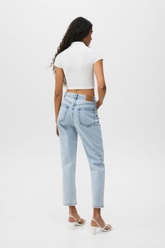 PULL & BEAR JASNONIEBIESKIE MOM JEANS (28)