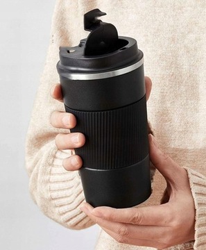 Термокружка-бутылка-кофейный термос ЧАЙНЫЙ напиток ANTI-SLIP 510мл