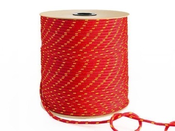 Lina Linka Polipropylenowa 2mm Pleciona Żeglarska CZERWONA 5m