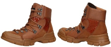 Ботинки CheBello 2519 красные, красные, 38 размер.