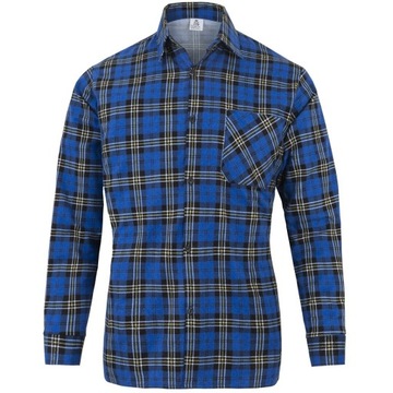 Robocza koszula Flanelowa Promoefekt 170g niebieska szkocka krata XL