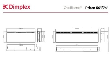 Электрокамин Dimplex Optiflame Prism 74 LED