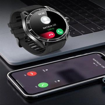 МУЖСКИЕ ЧАСЫ SMARTWATCH ГОВОРЯТ О ИЗМЕРЕНИЯХ AMOLED PL