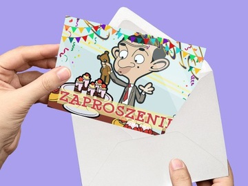 MR BEAN ПРИГЛАШЕНИЕ НА ДЕНЬ РОЖДЕНИЯ MR BEAN + БЕСПЛАТНЫЙ КОНВЕРТ