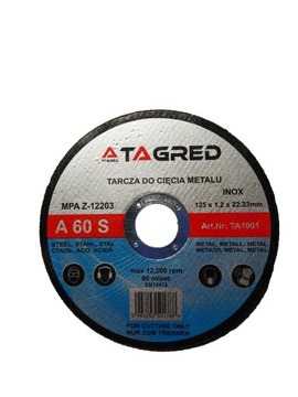 Tarcza do metalu Tagred TA1001 125X1,2X22,2MM