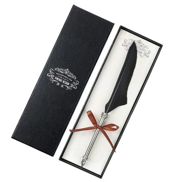 1 Set European Style Retro Quill Boxed Dipped In Water Fountain Pen