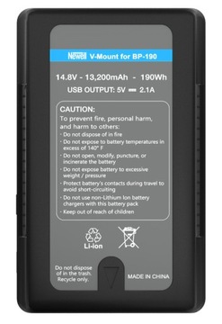 Аккумулятор Newell BP-190 V-Mount