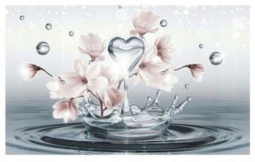 FOTOTAPETA KWIATY 3D ABSTRAKCJA MAGNOLIE DO SYPIALNI SALONU TAPETA 312x219