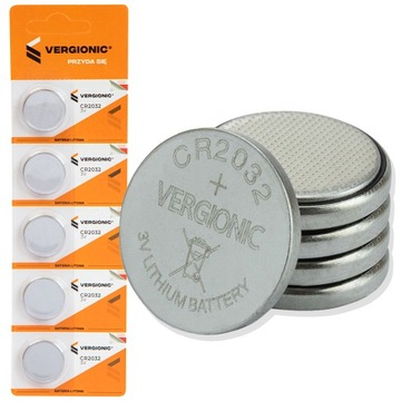 5x BATERIA CR2032 3V LITOWA ZEGARKOWA GUZIKOWA