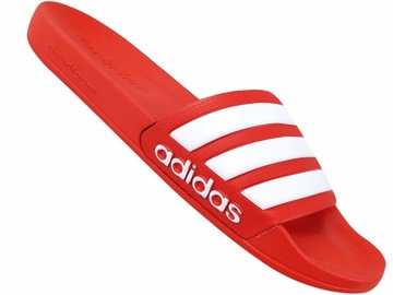 ADIDAS ADILETTE SHOWER KLAPKI BASEN PLAŻA CZERWONE