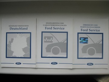 Сервисная книжка Ford немецкая 1999 г. Сервис Ford
